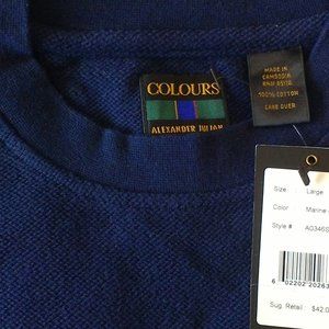 Alexander Julian Large sweatshirt in navy blue